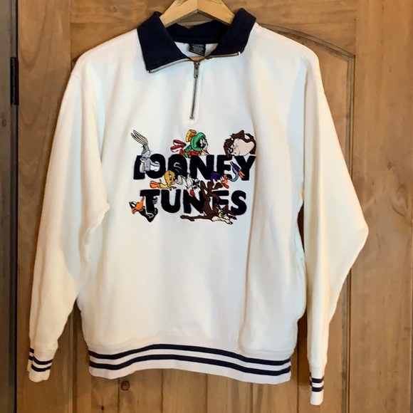 Vintage embroidered Looney Tunes sweatshirt Small